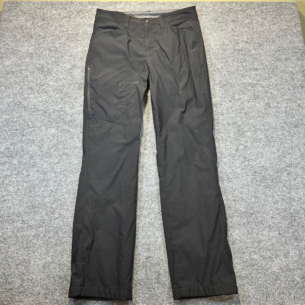 Eddie Bauer Tech Pants Mens 32x32 Black Fleece Lined Hiking Outdoor Gorpcore